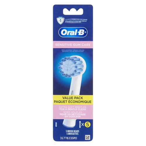 Oral-B Sensitive Gum Care Brush Heads 5 Count