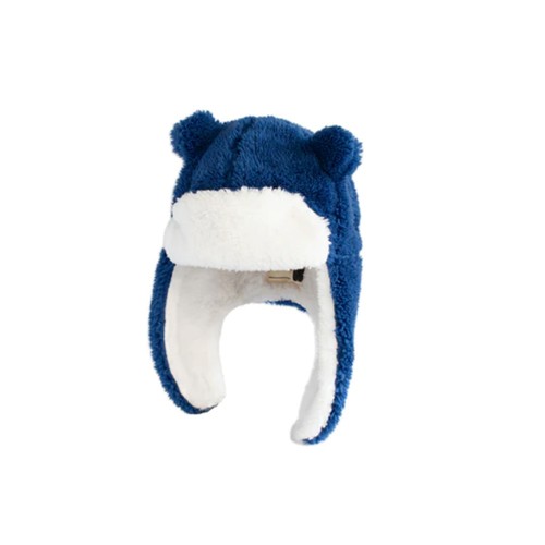 Flapjack Hat Kids Sherpa Trapper Navy Medium (2 - 4Y) 