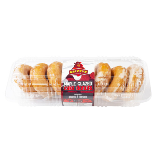 Grizzys Cake Donut Maple Glazed 6 x 50 g (frozen)