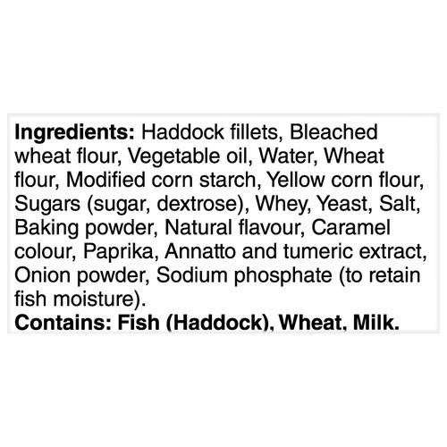 BlueWater Seafoods Frozen Fish Sticks Haddock 350 g