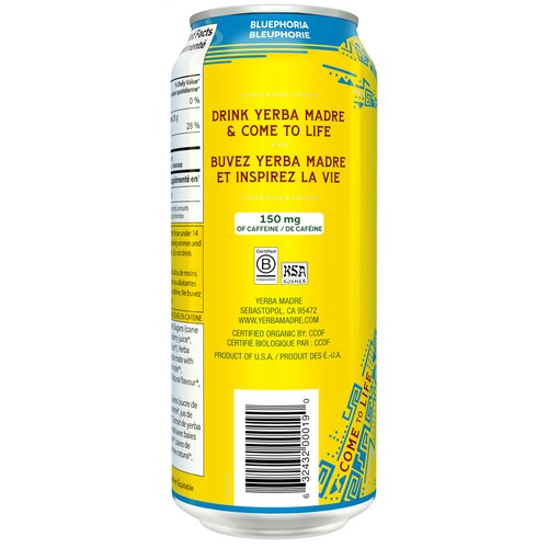 Guayaki Organic Yerba Mate Bluephoria 458 ml (can)
