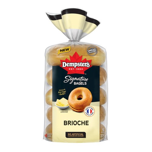 Dempster's Signature Bagels Brioche 5 x 75 g