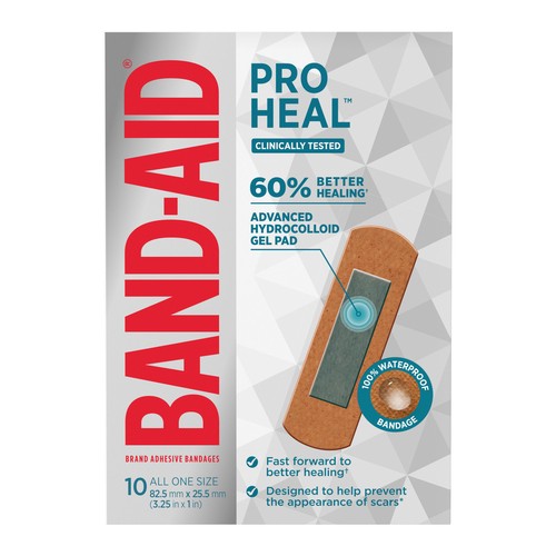 Band Aid Pro Heal Regular Bandages 10 Count