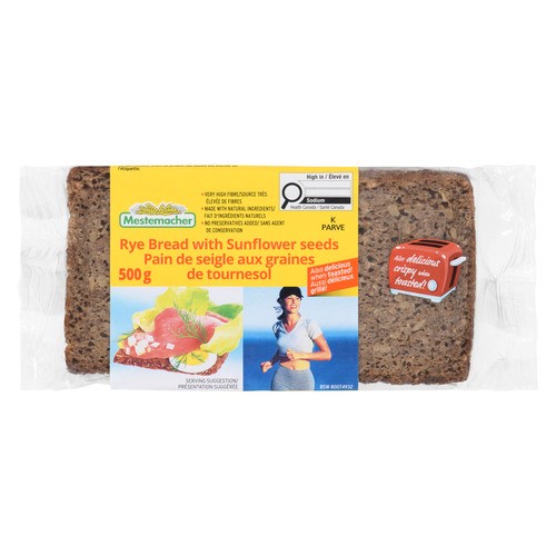 Mestemacher Bread Rye with Sunflower Seeds 500 g