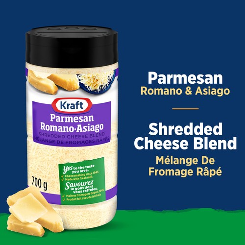 Kraft Shredded Cheese Blend Parmesan Romano-Asiago 200 g