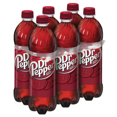 Dr Pepper Soft Drink 6 x 710 ml (bottles)