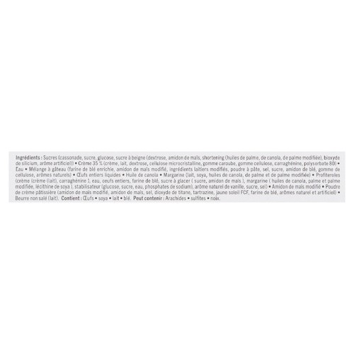 Michaud Sugar Cream  Log 8 inch 700 g (frozen)