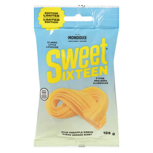 Sweet Sixteen Candy Sour Pineapple Ribbon 125 g