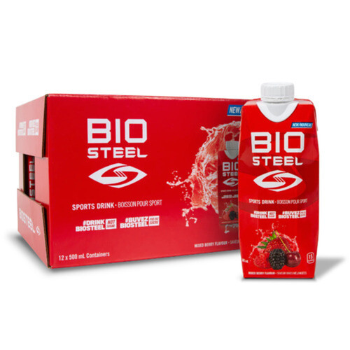 BioSteel Sports Drinks Mixed Berry 12 x 500 ml