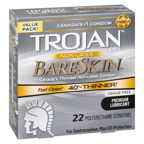 Trojan Supra Condoms Bareskin 22 EA