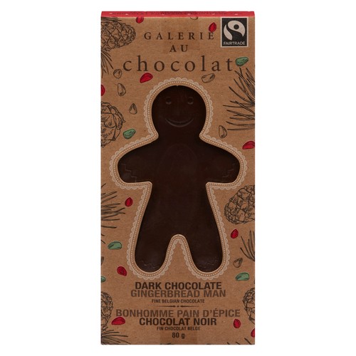 Galerie Au Chocolat Dark Chocolate Gingerbread Man Shaped 80 g