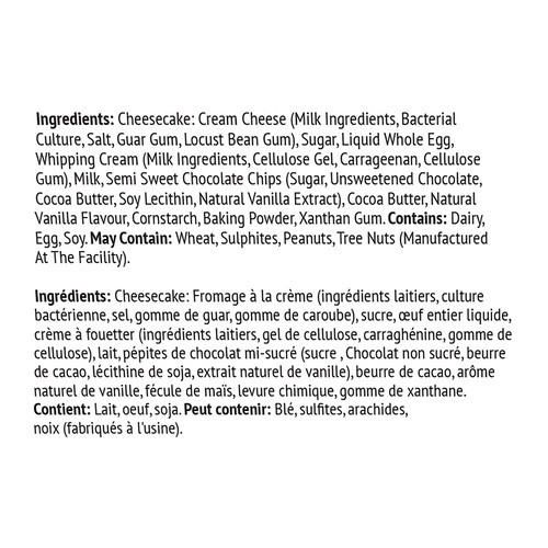 Carole's Cheesecake Company Stik Belgium Chocolate Cheesecake 60 g (frozen)