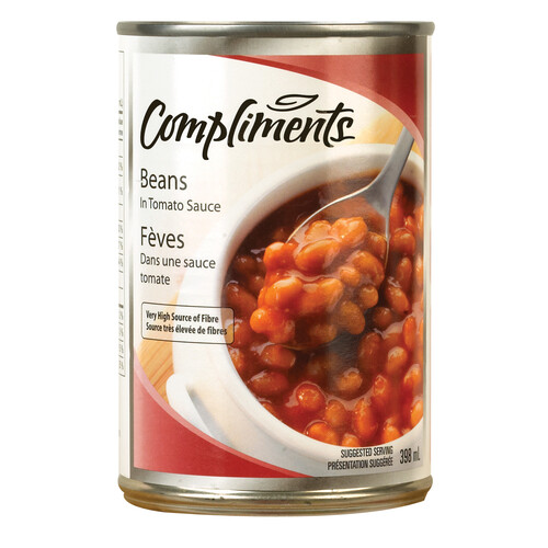 Compliments Beans In Tomato Sauce 398 ml