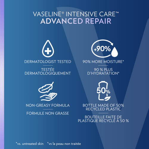 Vaseline Intensive Care Body Lotion Advanced Repair Lightly Scented 600 ml