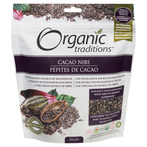 Organic Traditions Organic Cacao Nibs 227 g