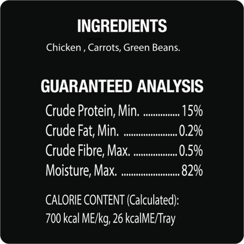 Cesar Simply Crafted Adult Wet Dog Food Chicken, Carrots & Green Beans, 37g