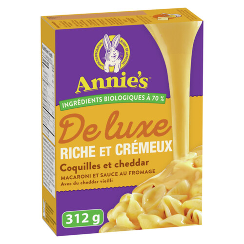Annie’s Macaroni & Cheese Sauce Rich & Creamy Shells & Cheddar Deluxe 312 g