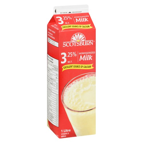 Scotsburn 3.25% Milk Homogenized  1 L