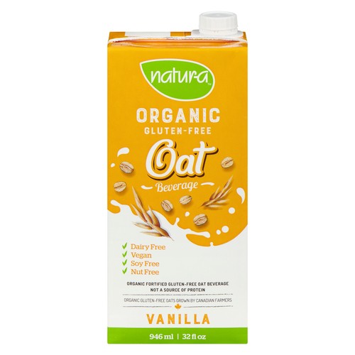 Natura Organic Oat Beverage Vanilla 946 ml