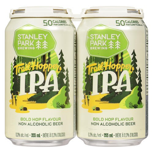 Stanley Park Brewing Non Alcoholic Beer Trail Hopper IPA  4 x 355 ml (cans)