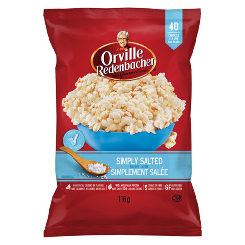 Orville Redenbacher's Gluten-Free Popcorn Ready To Eat Simply Salted 116 g