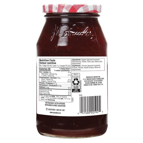 Smucker's Strawberry Spread 500 ml