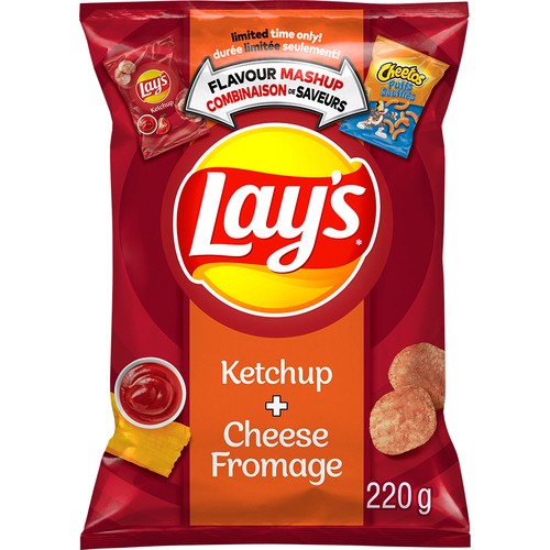 Lay's Potato Chips Ketchup & Cheese Flavoured 220 g