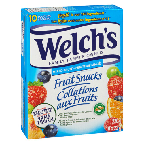 Welch's Mixed Fruit 10 Pack Fruit Snacks 220 g