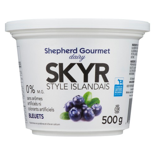 Shepherd Gourmet Dairy 0% Yogurt Blueberry Skyr 500 g