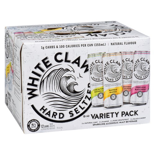 White Claw Mix Seltzer 5% Alcohol 12 x 355 ml (cans) 