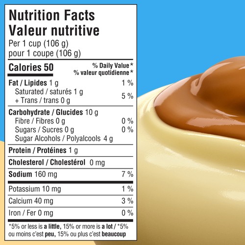 Jell-O Sugar-Free Pudding Snacks Dulce De Leche 424 g