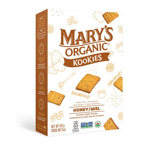 Mary's Organic Kookies Snacks Graham Style Honey 142 g