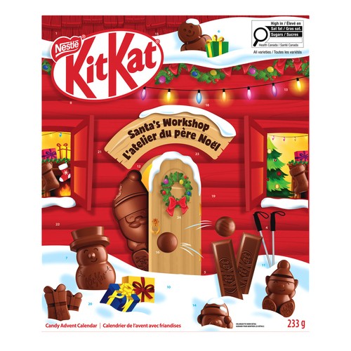Kit Kat Chocolate Advent Calendar Santa's Workshop 233 g