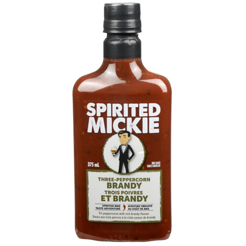 Compliments BBQ Sauce Three Peppercorn Brandy 375 ml