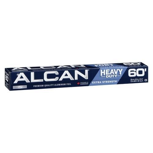 Alcan Aluminum Foil Heavy Duty Extra Strength 12 Inch x 60 Feet