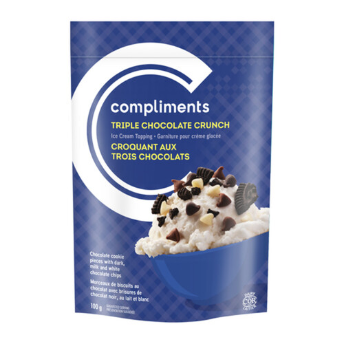 Compliments Ice Cream Topping Triple Chocolate Crunch 100 g