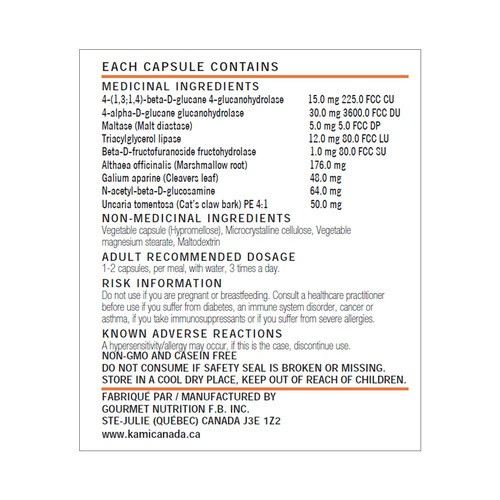 Kami Traditional Herbs & Plant Enzymes Capsule 60 Count