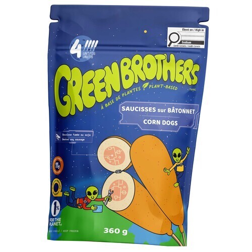 Green Brothers Vegan Frozen Corndogs 360 g