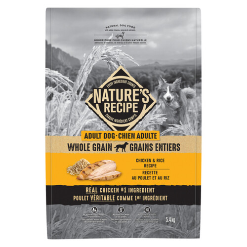 Nature's Recipe Adult Dry Dog Food Chicken & Rice 5.4 kg