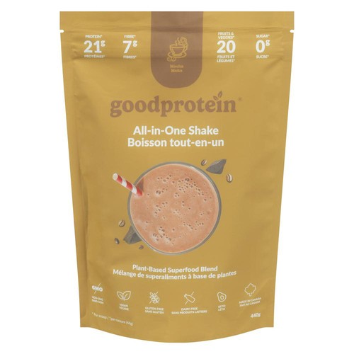 Good Protein Plant Based Superfood Blend All In One Shake Mocha 440 g