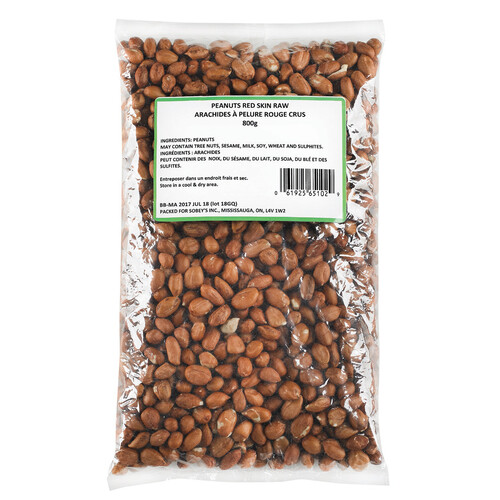 Red Skin Raw Peanuts 800 g