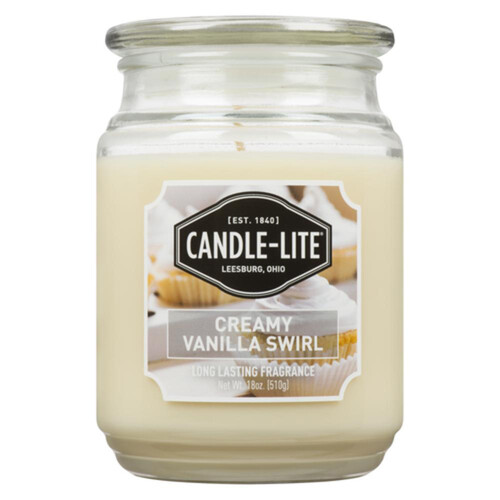 Candle-lite Candle Jar Creamy Vanilla Swirl 1 Pack