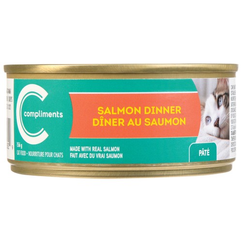 Compliments Cat Food Wet Salmon Dinner Pate 156 g