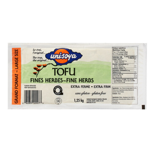 Unisoya Tofu Extra Firm Fine Herbs 1.25 kg