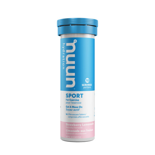 Nuun Hydration Sport Effervescent Tablets Strawberry Lemonade 10 Count