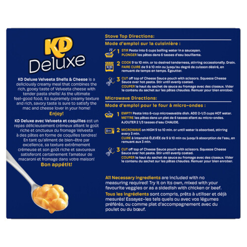 Kraft Deluxe Velveeta & Shells 350 g