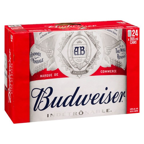 Budweiser Beer 5% Alcohol 24 x 355 ml (cans)