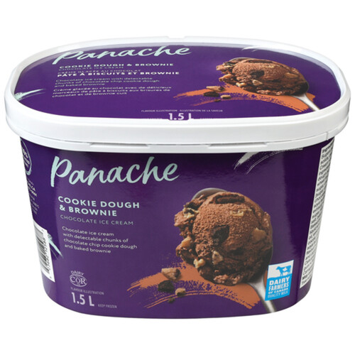 Panache Ice Cream Cookie Dough & Brownie 1.5 L