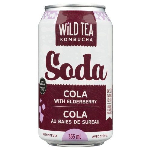 Wild Tea Kombucha Elderberry Cola 355 ml