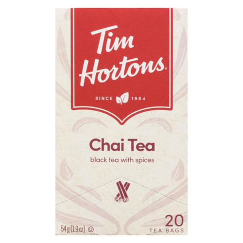 Tim Hortons Black Tea With Spices Chai 20 Tea Bags 